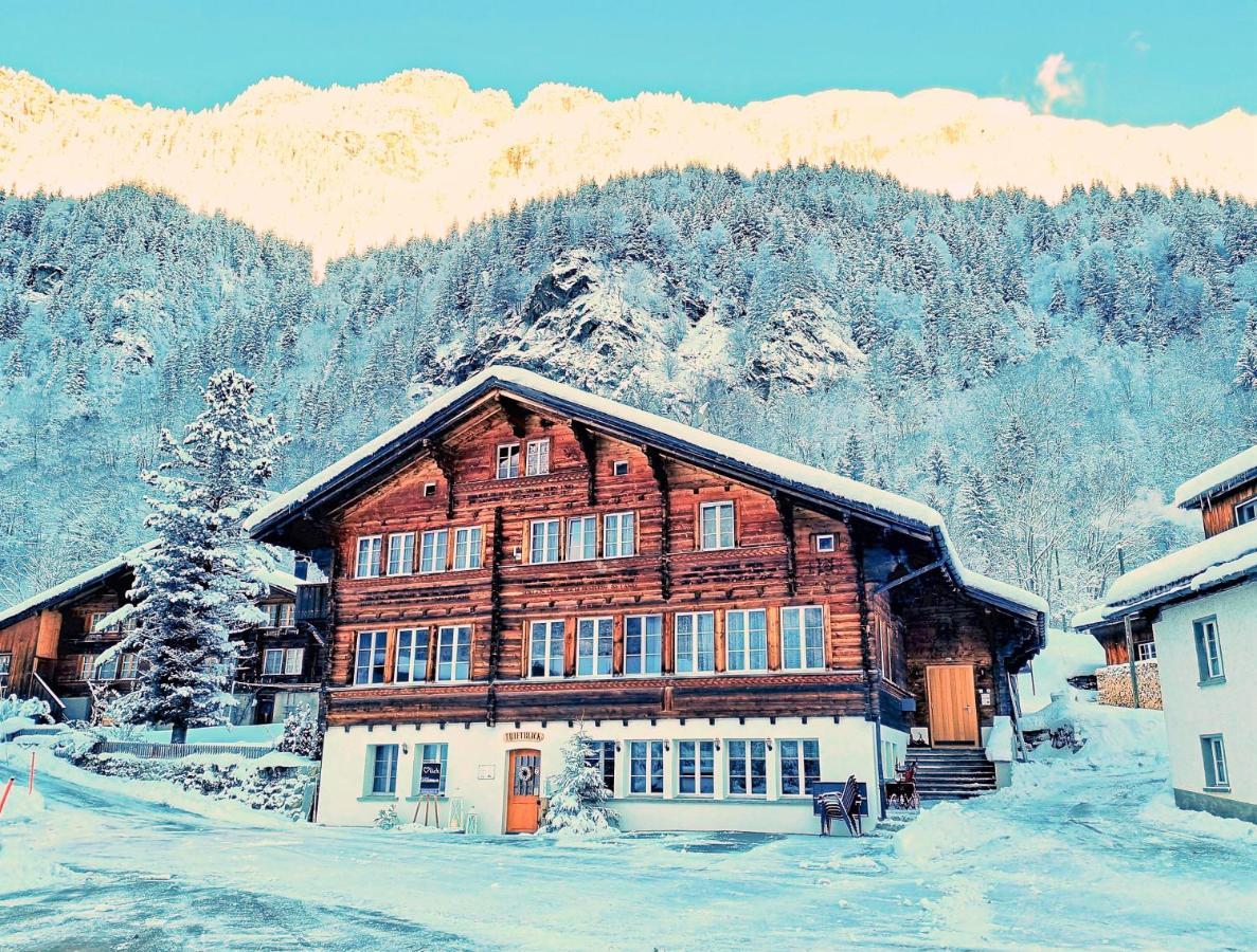 Triftblick Bed and Breakfast Gadmen Eksteriør billede